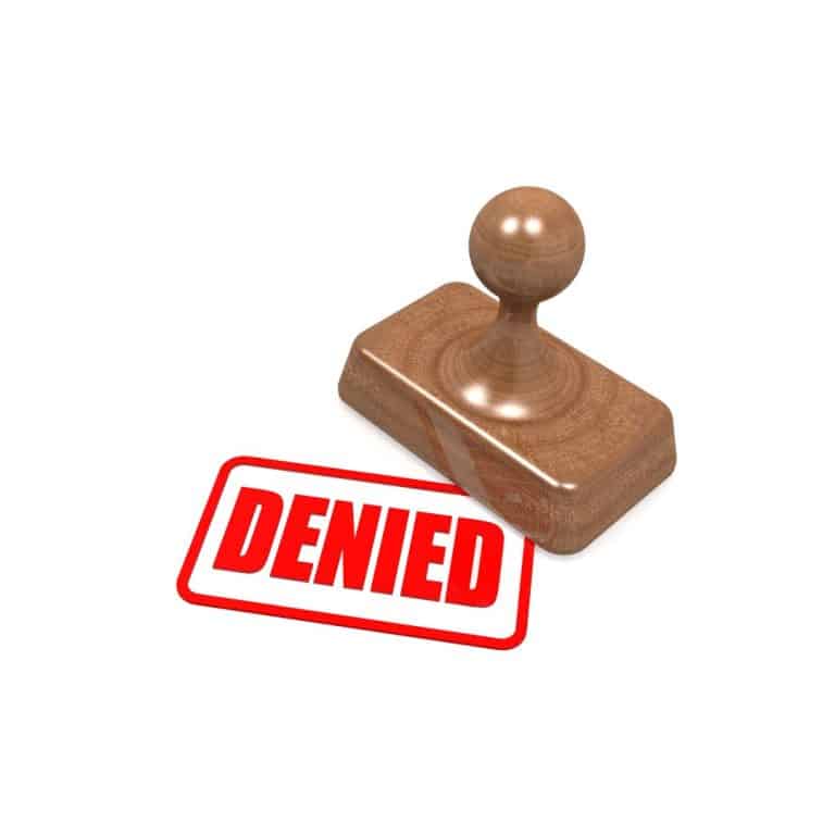 denied stamp